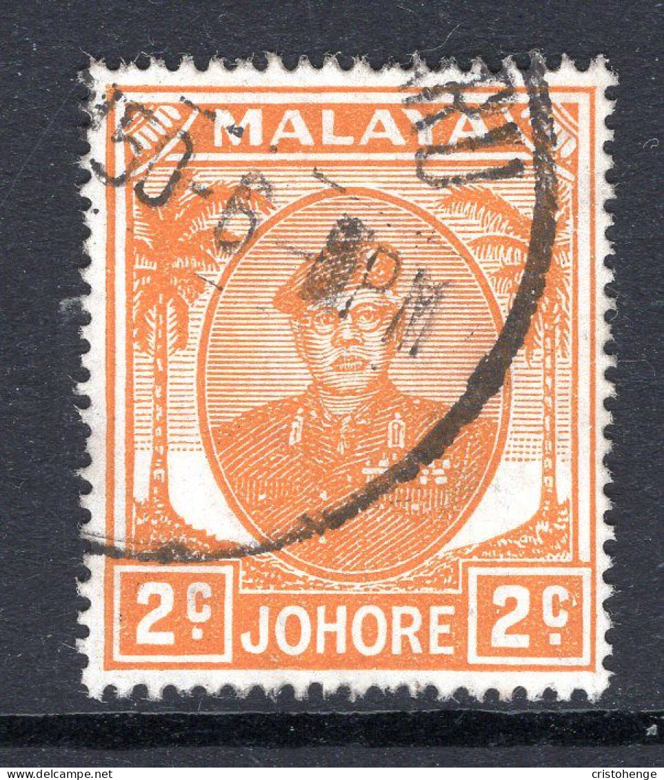 Malaysian States - Johore - 1949 Sultan Sir Ibrahim - 2c Orange Used (SG 134) - Johore