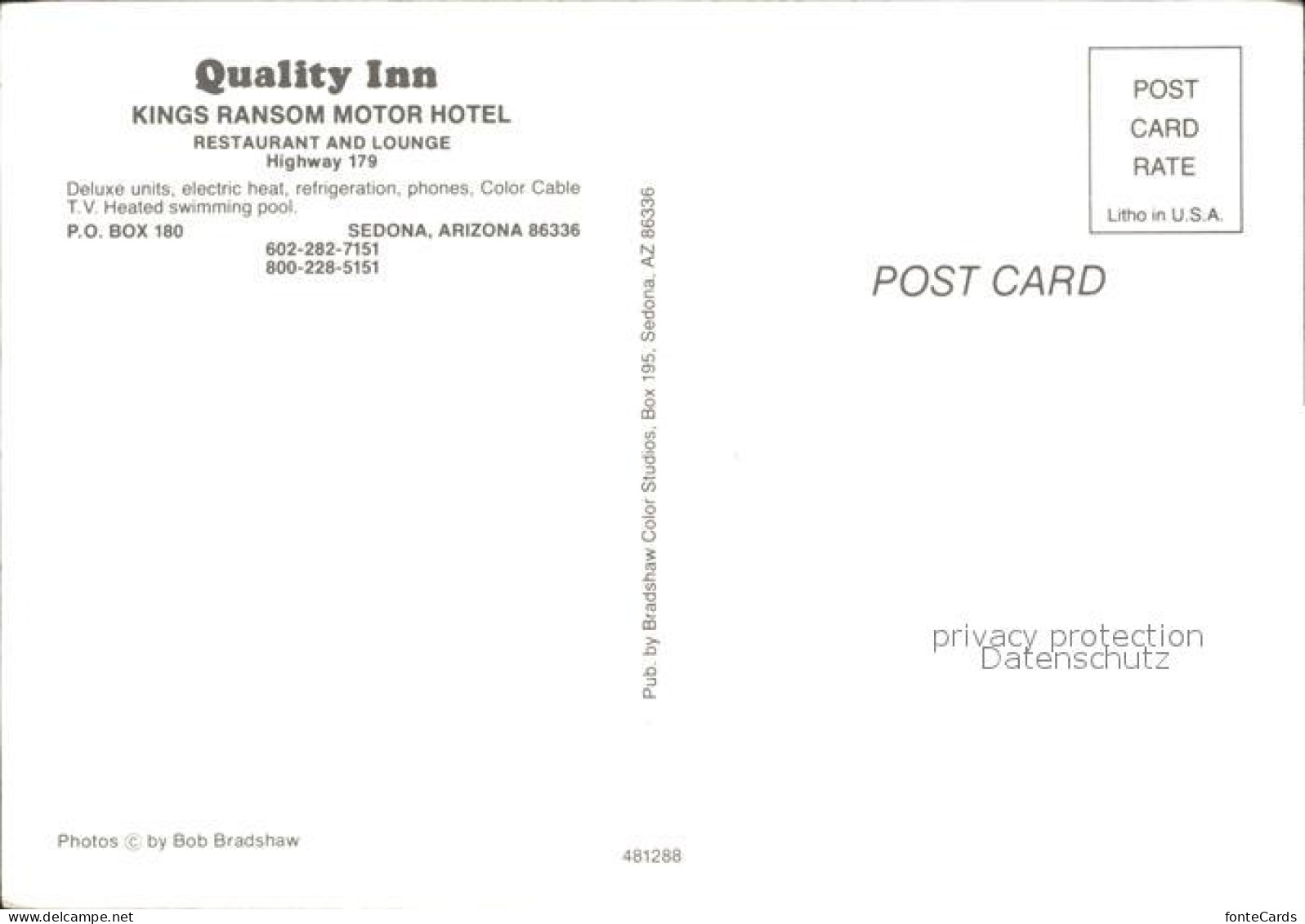 72069205 Sedona Quality Inn Motor Hotel Sedona - Sonstige & Ohne Zuordnung