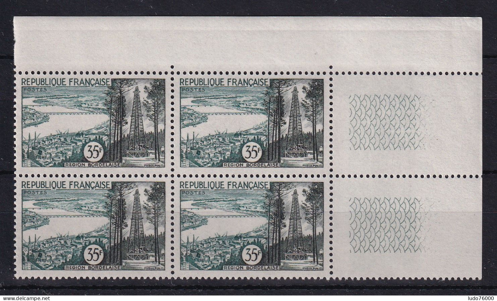 D 812 / LOT N° 1118 BLOC DE 4 NEUF** COTE 18€ - Sammlungen