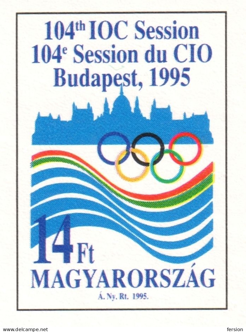 Olympic Games 1995 HUNGARY - Juan Antonio Samaranch SPAIN - President Of IOC - STATIONERY - POSTCARD - Otros & Sin Clasificación