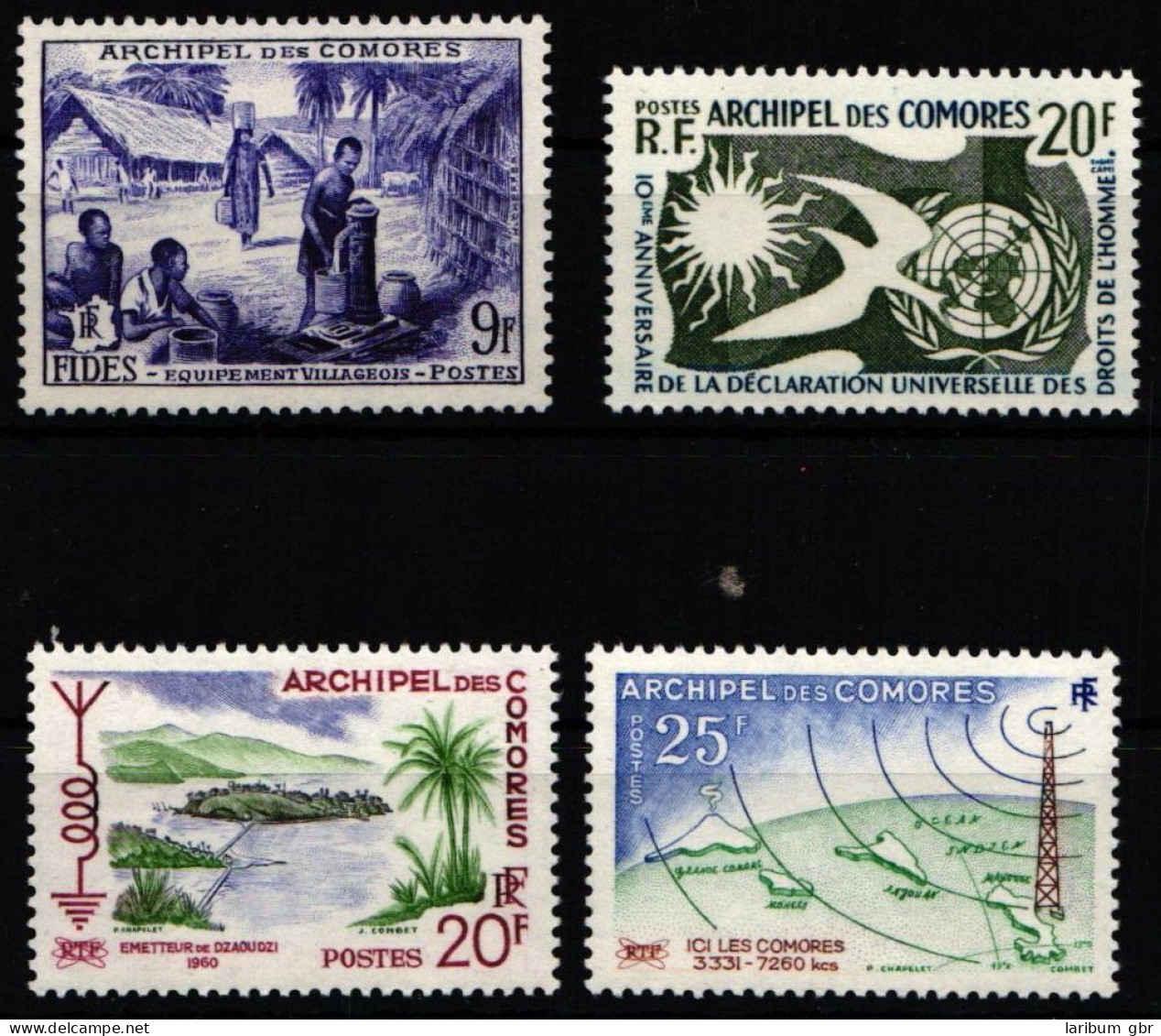 Komoren Jahrgang 1956, 1958 Und 1960 Postfrisch #NH346 - Comores (1975-...)