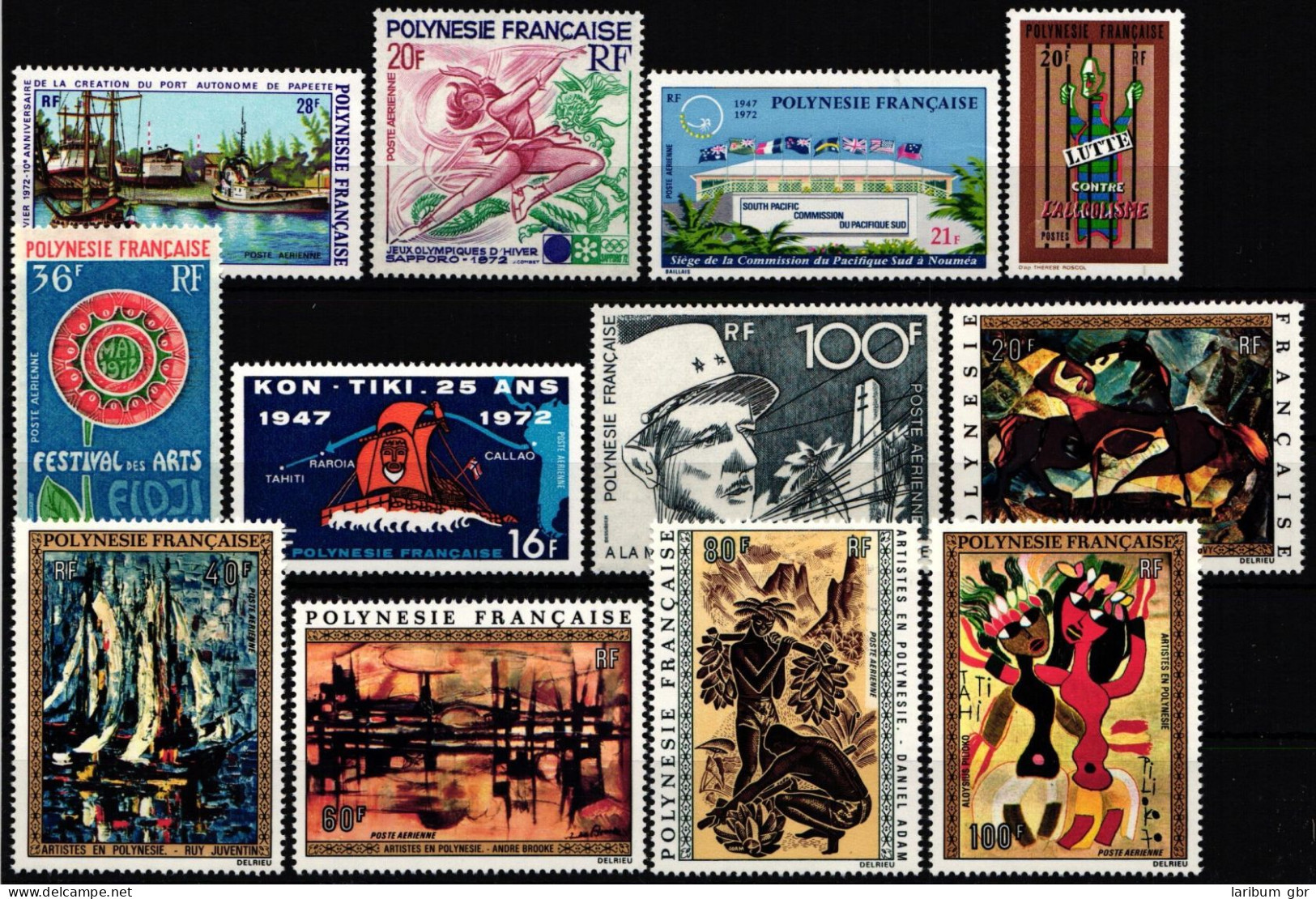 Franz. Polynesien Jahrgang 1972 Postfrisch #NH338 - Sonstige & Ohne Zuordnung