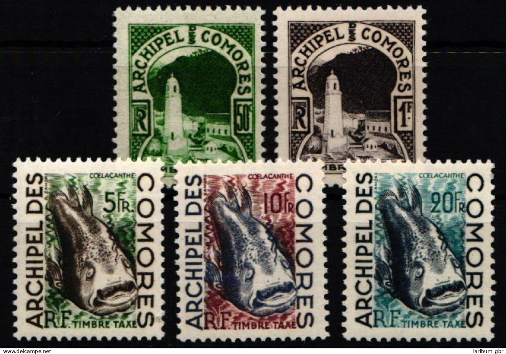 Komoren Portomarken 1-5 Postfrisch #NH360 - Komoren (1975-...)