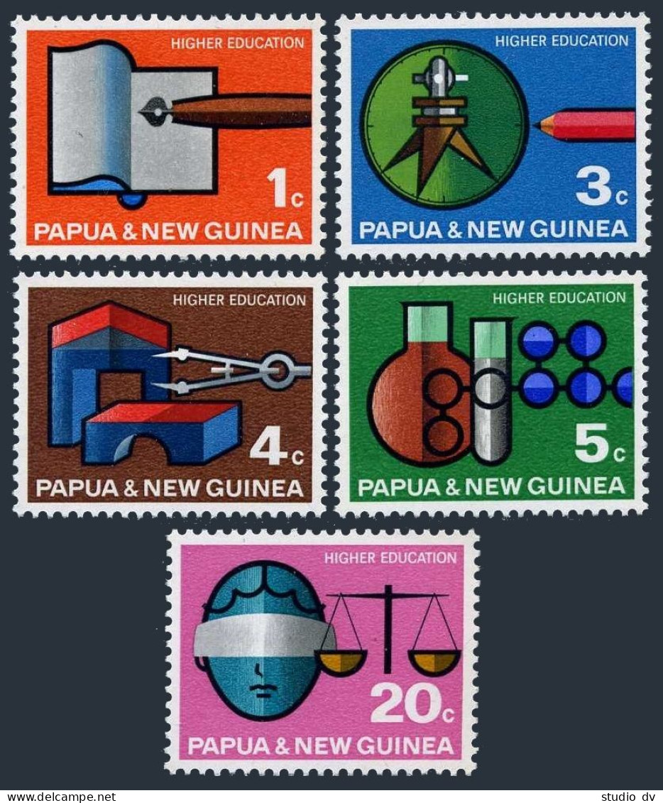 Papua New Guinea 232-236, MNH. Michel 106-110. University Of Papua, 1967. - Papua-Neuguinea