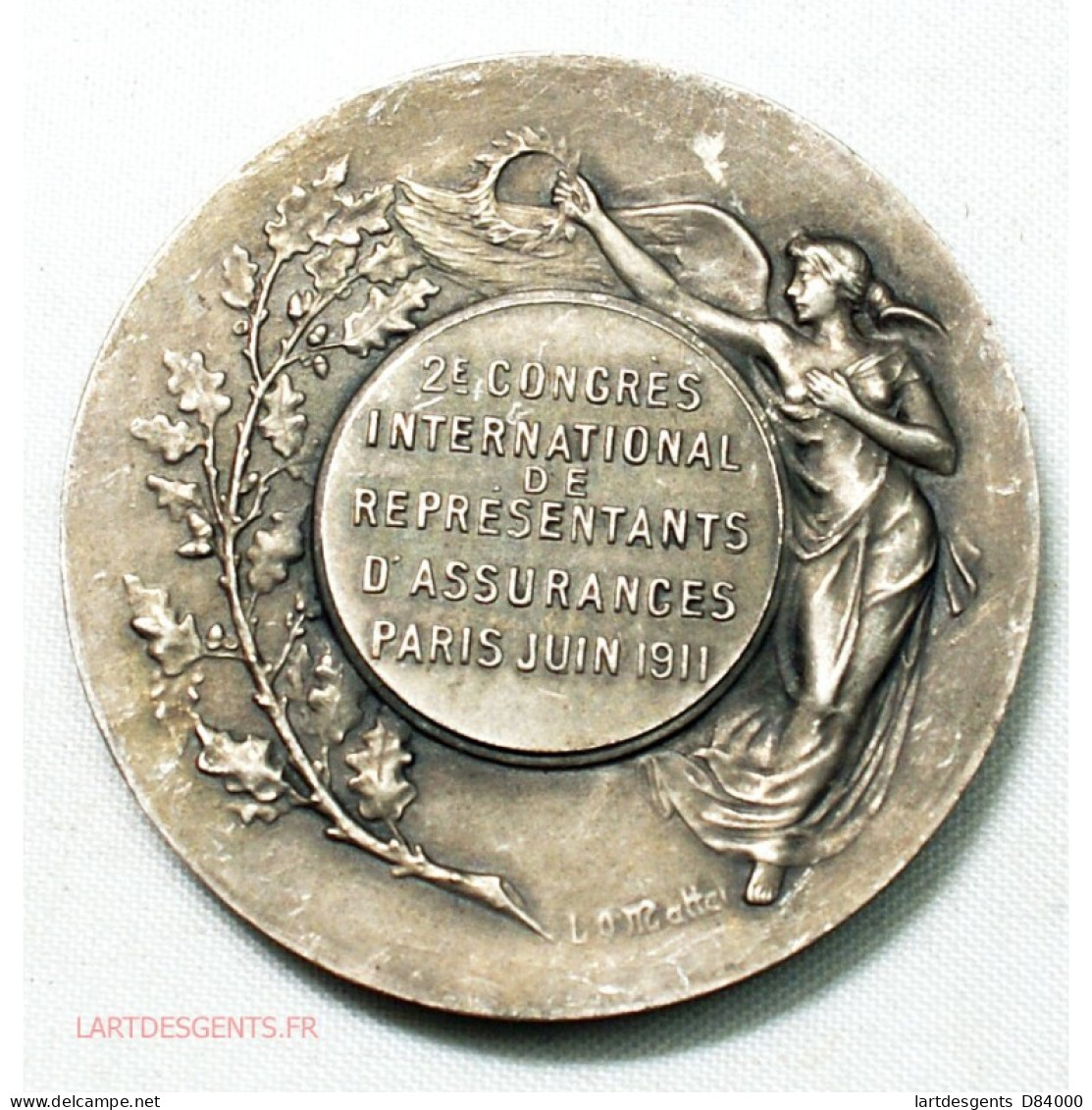 Médaille Concours Assurances 1911 Paris Par Daniel DUPUIS - Professionals/Firms