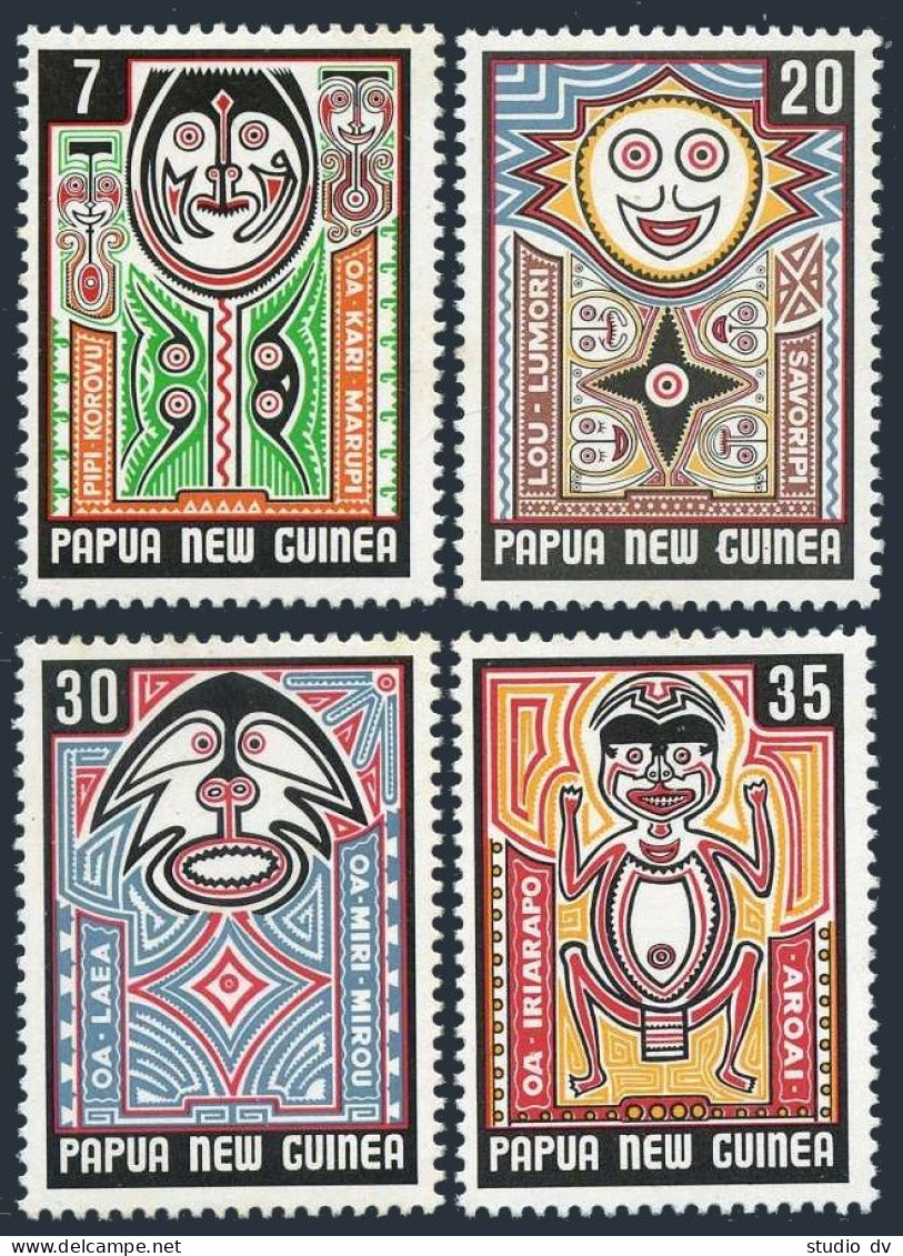 Papua New Guinea 474-477, MNH. Michel 333-336. Legend Of Cari Marupi, 1977. - Papúa Nueva Guinea