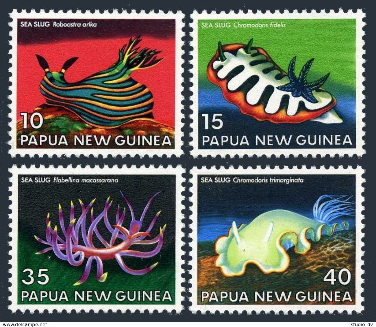 Papua New Guinea 482-485, MNH. Michel 351-354. Sea Slugs 1978. - Papouasie-Nouvelle-Guinée