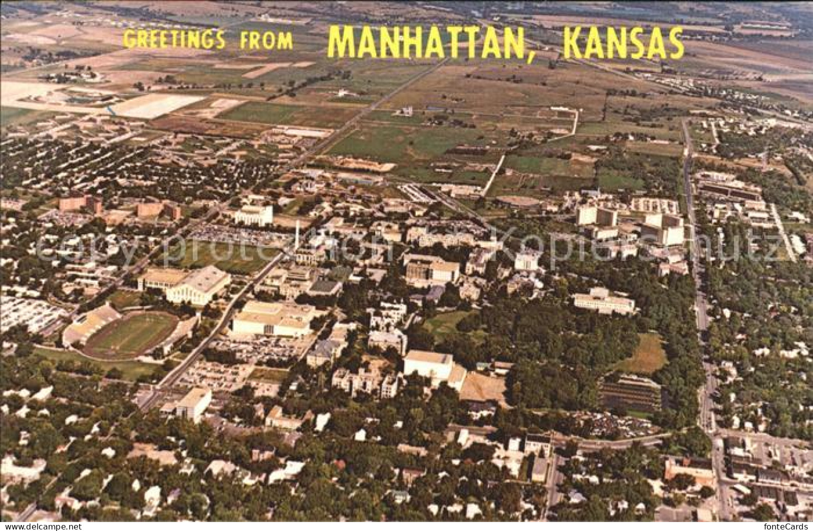 72060434 Manhattan_Kansas Aerial View - Autres & Non Classés