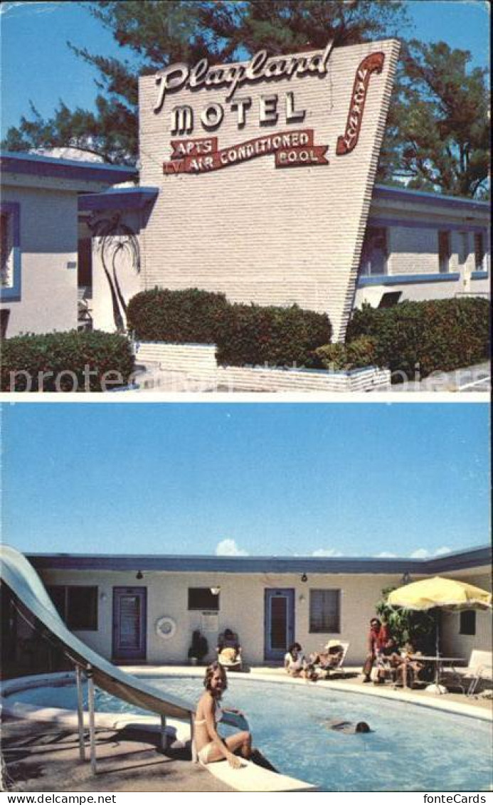 72060399 Hollywood_Florida Playland Motel Swimming Pool - Autres & Non Classés