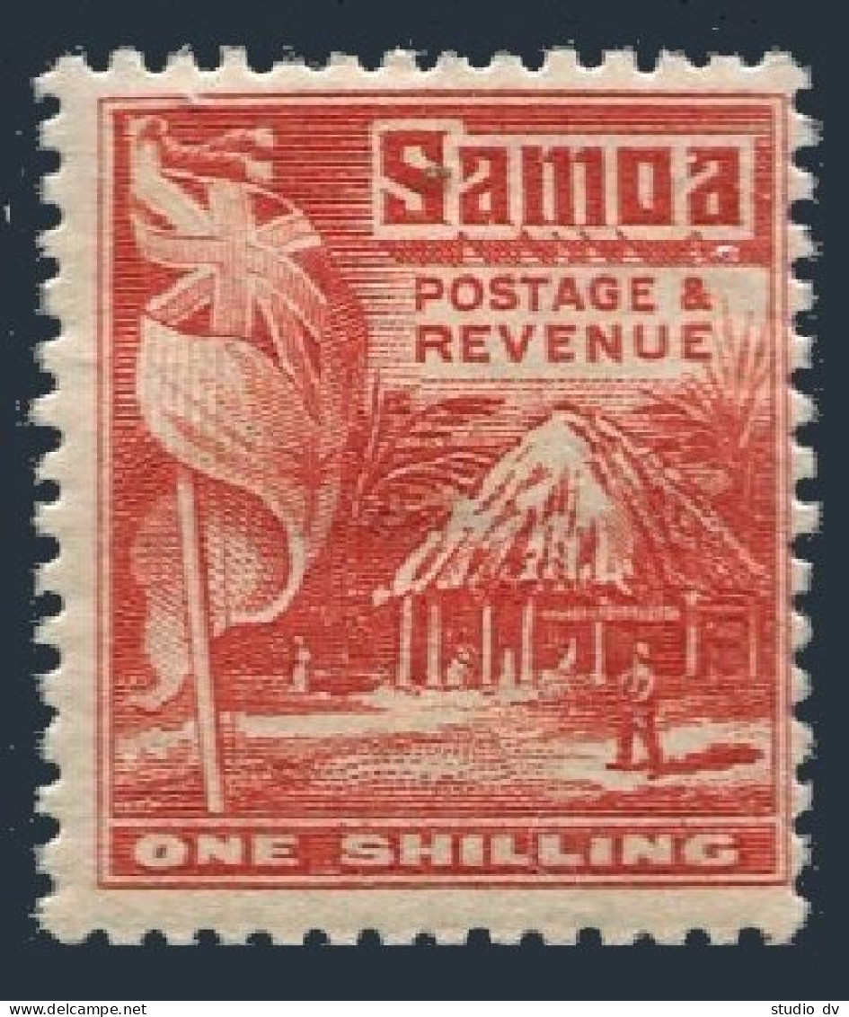 Samoa 153, Hinged. Michel 67. British Flag And Sampan House, 1921. - Samoa