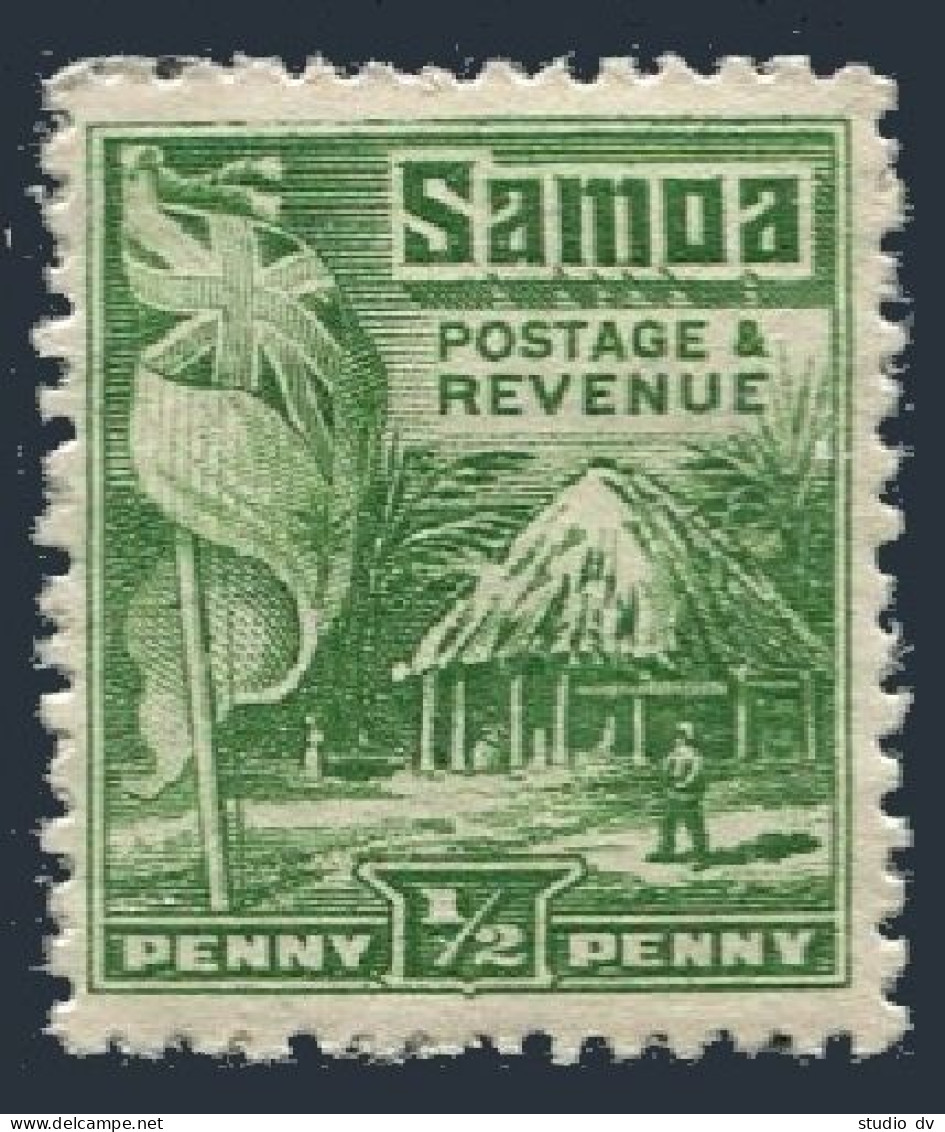 Samoa 142, Hinged. Michel 56. British Flag And Sampan House, 1921. - Samoa (Staat)