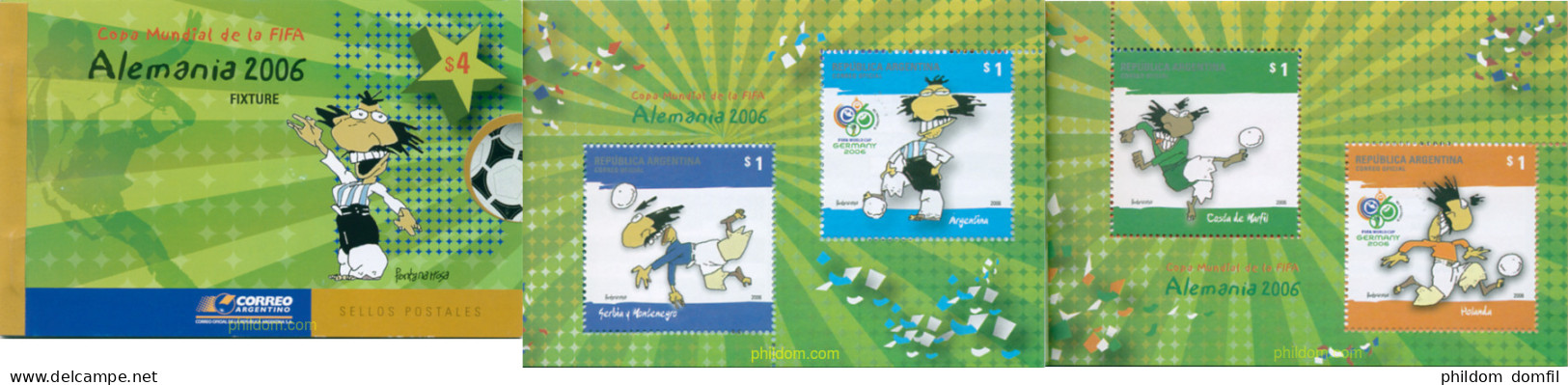 222223 MNH ARGENTINA 2006 COPA DEL MUNDO DE FUTBOL 2006 EN ALEMANIA - Neufs