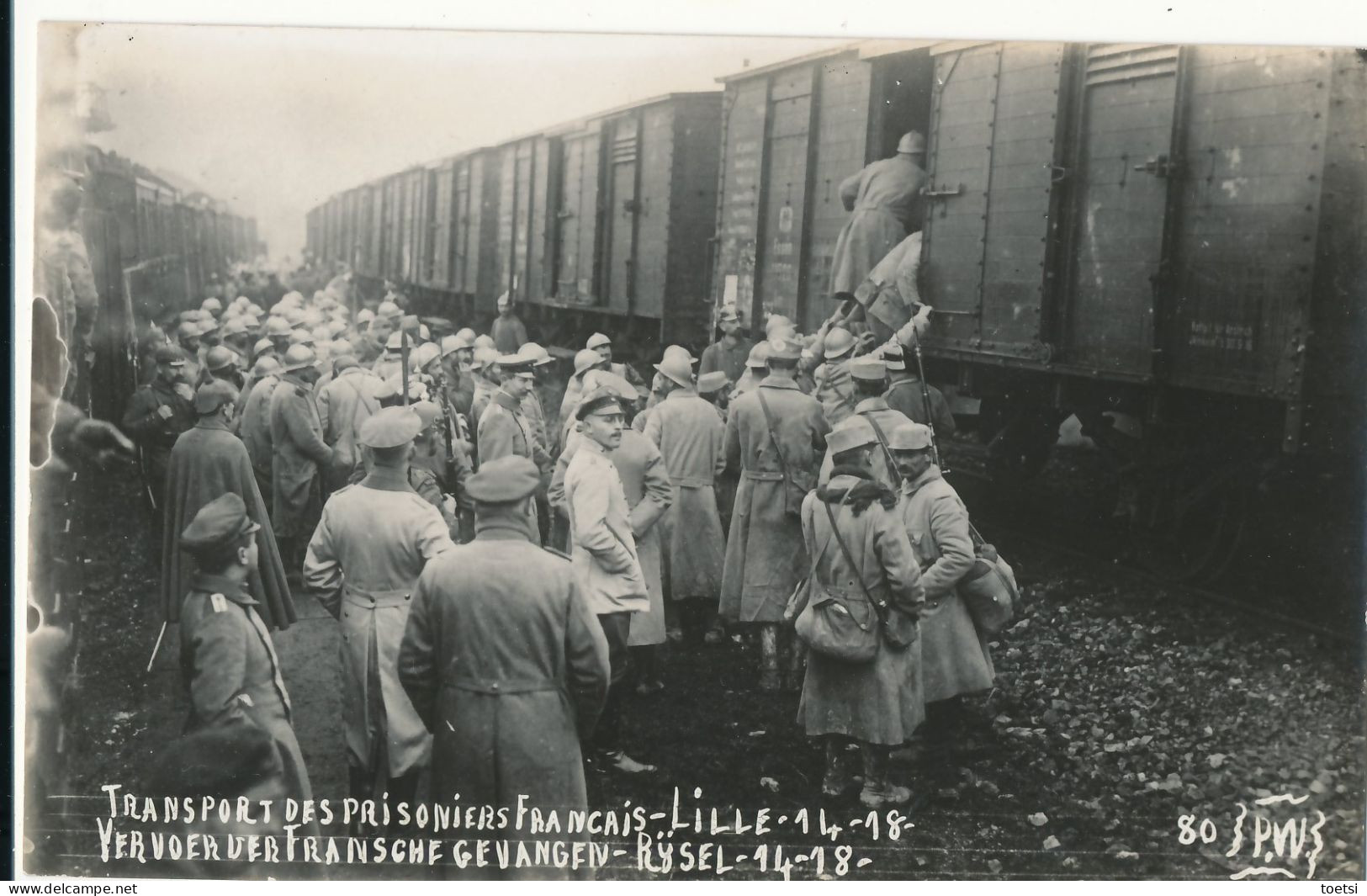 LILLE  Transport Des Prisoniers Francais 1914 -18 Oorlog Guerre   Krijgsgevangenen - Lille
