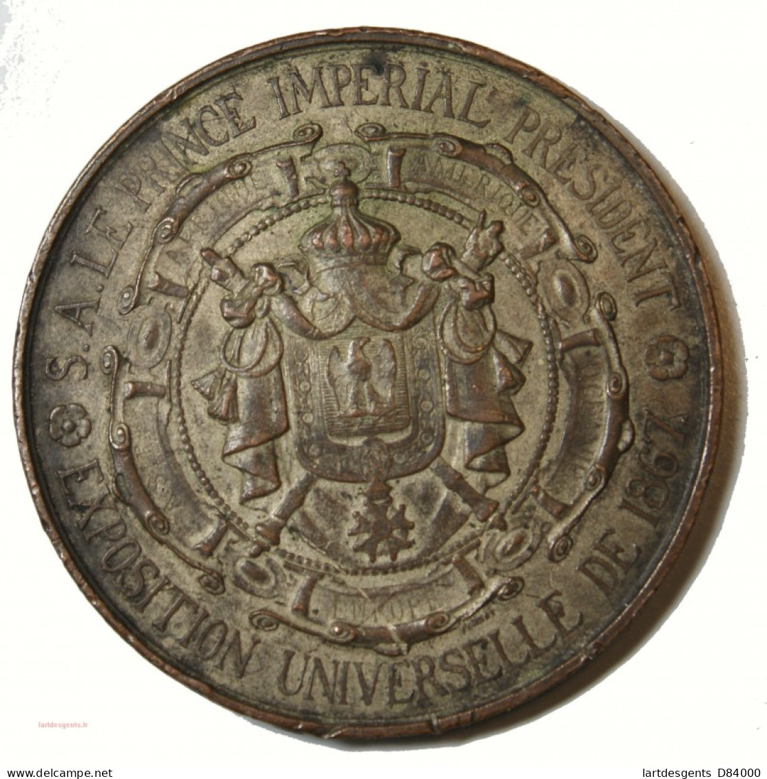 Médaille ETAIN : Exposition Universelle De 1867 Champs De Mars - Professionals / Firms