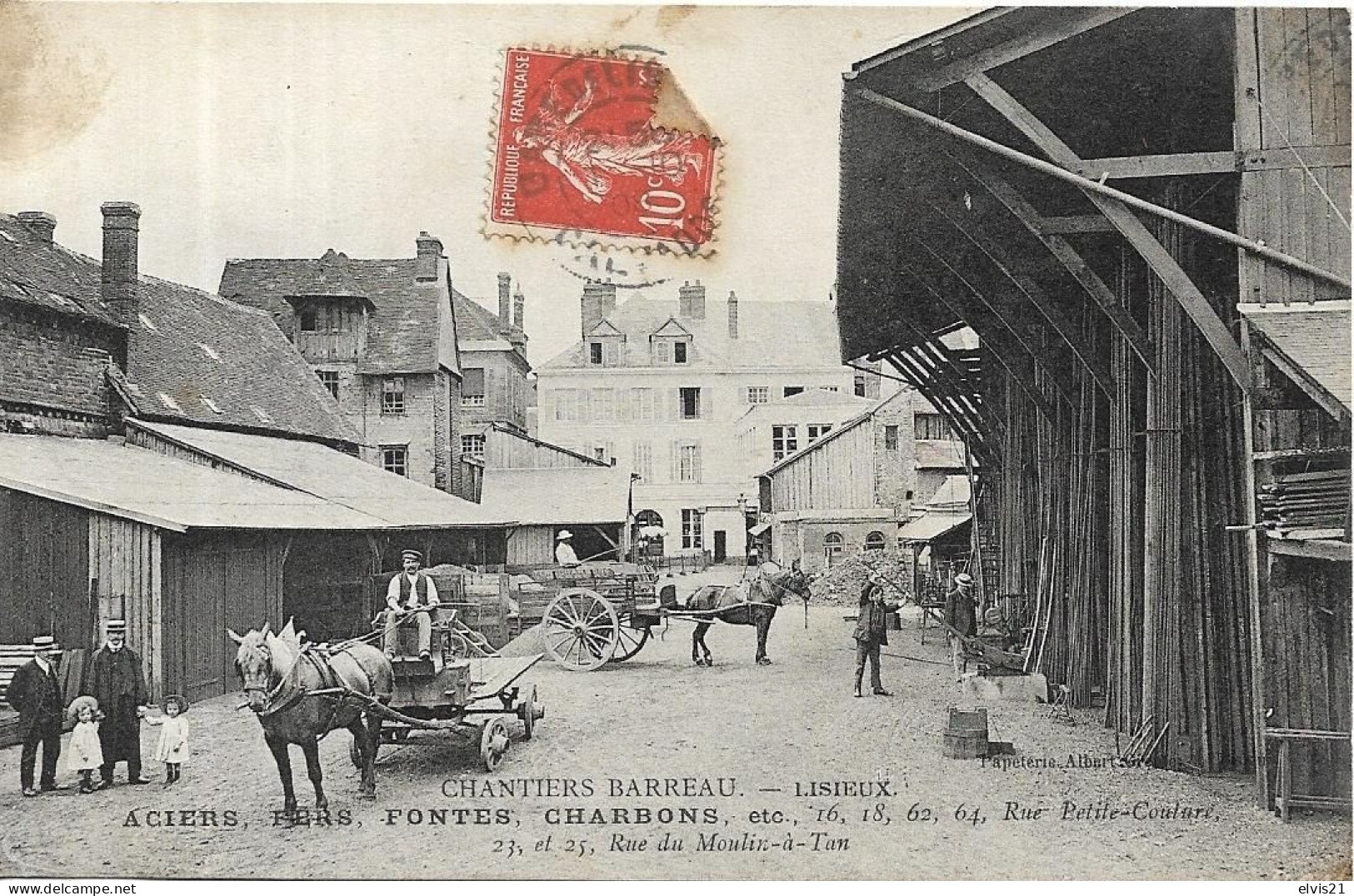 LISIEUX Chantiers Barreau. Aciers. Fontes. Charbons - Lisieux