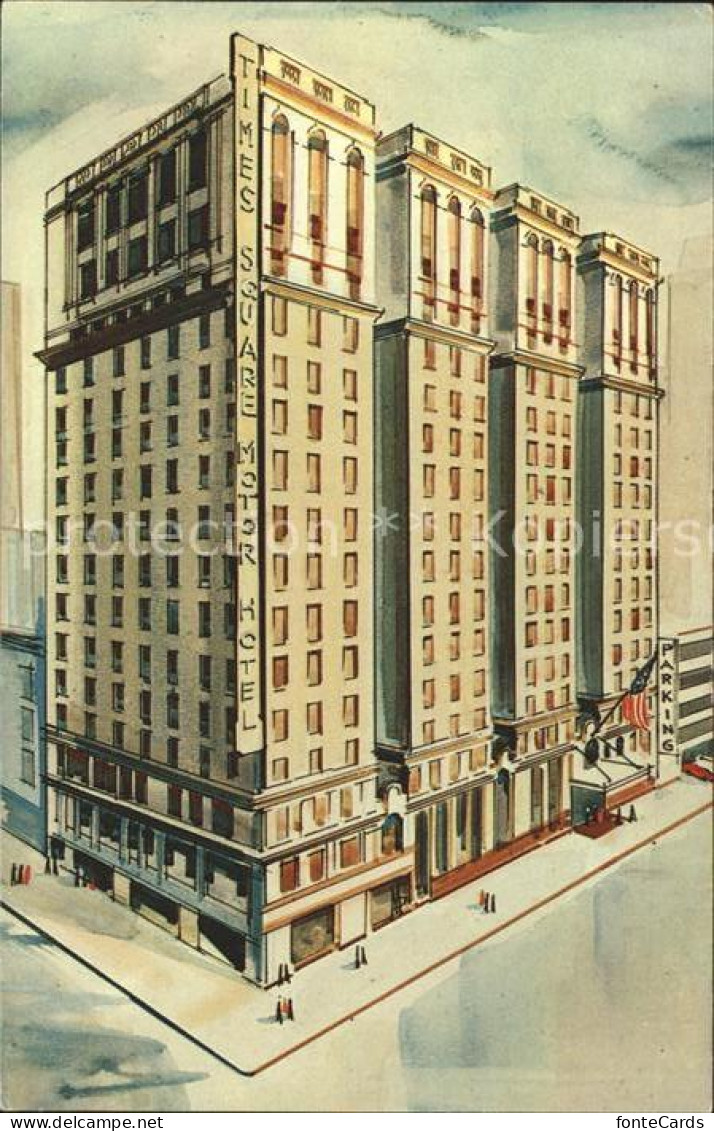 72059404 New_York_City Times Square Motor Hotel Illustration - Altri & Non Classificati