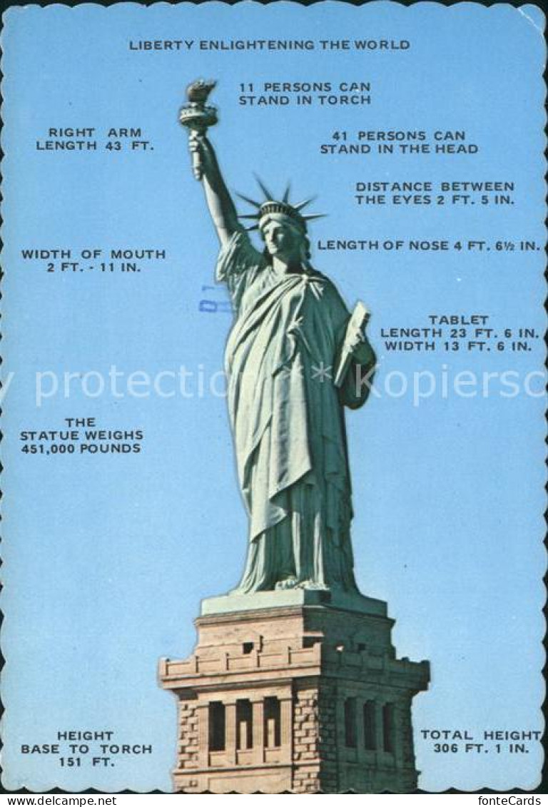 72059123 New_York_City Statue Of Liberty - Sonstige & Ohne Zuordnung