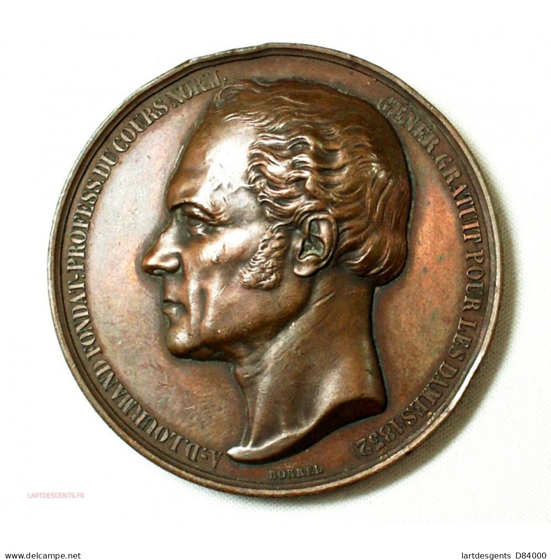 Médaille Hommage à A-D. LOURMAND  Reconnaissance Des Auditrices - Firma's