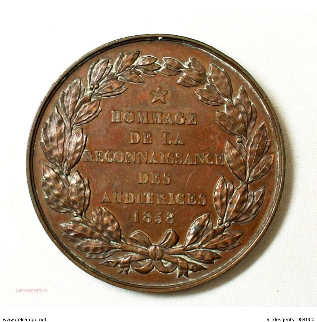 Médaille Hommage à A-D. LOURMAND  Reconnaissance Des Auditrices - Professionnels / De Société