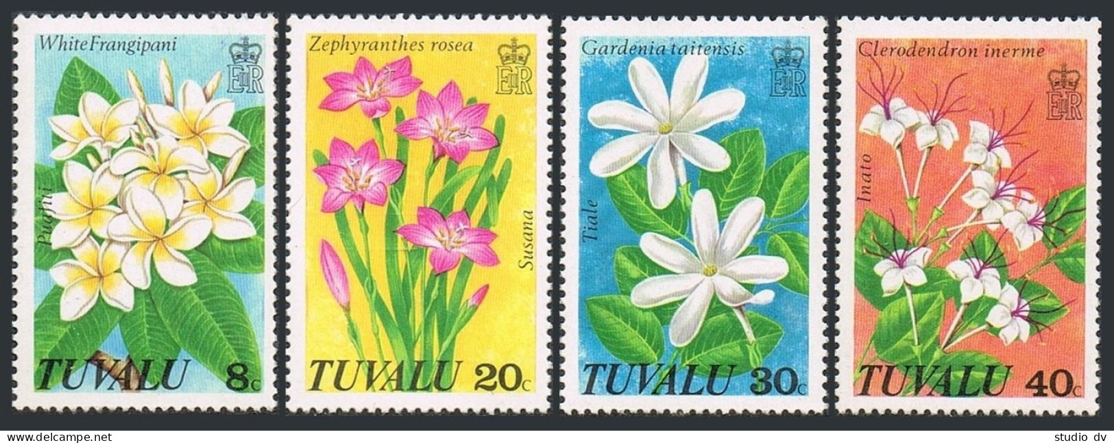 Tuvalu 92-95, MNH. Michel 92-95. Wild Flowers 1978. - Tuvalu