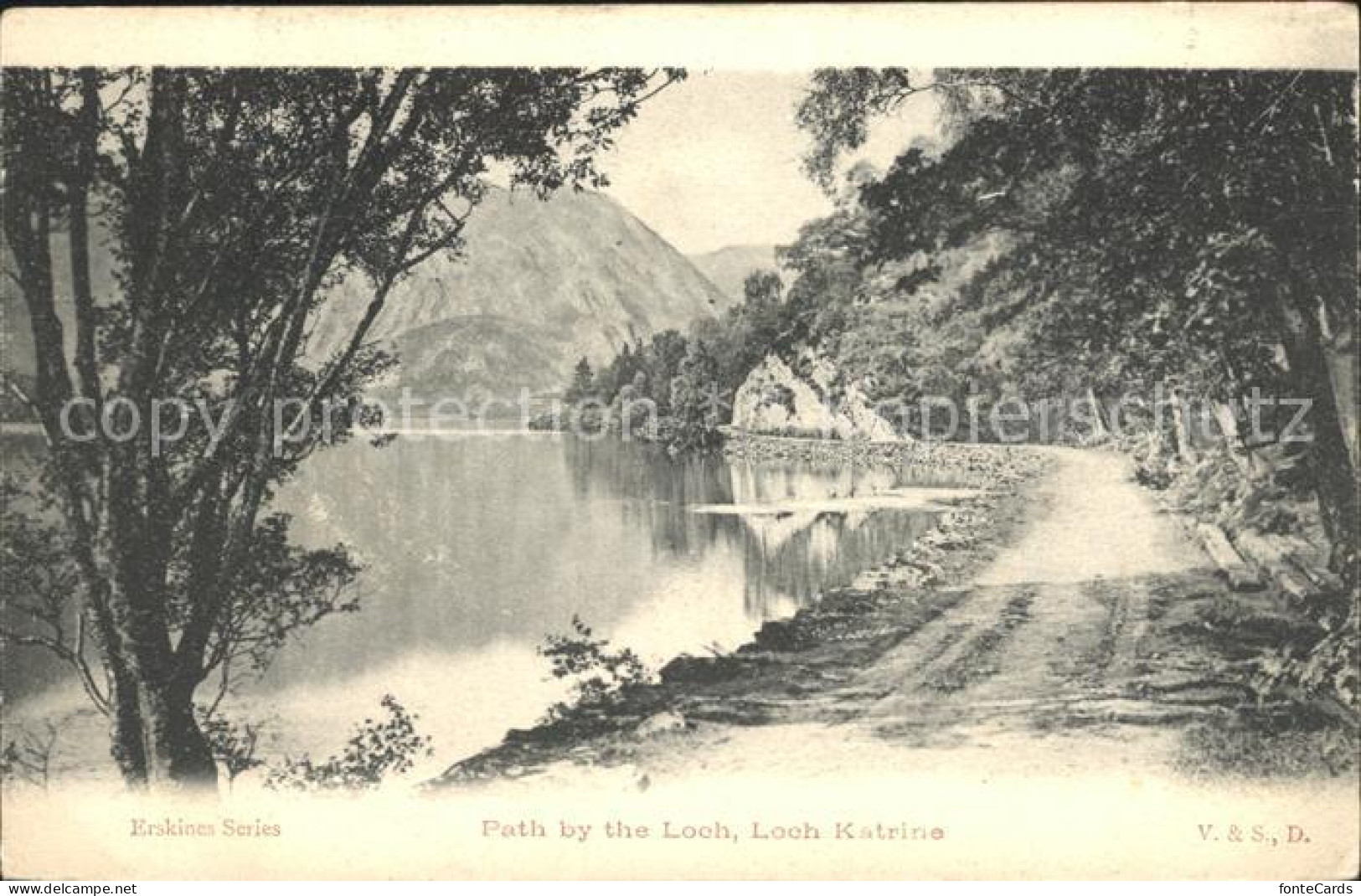 72056207 Loch Katrine Path By The Loch Erskines Series Loch Katrine - Other & Unclassified