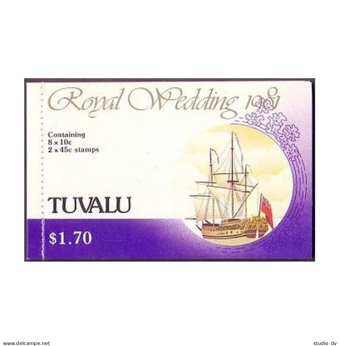 Tuvalu 157a X2,160a Bklt,MNH.Prince Charles,Lady Diana. - Tuvalu