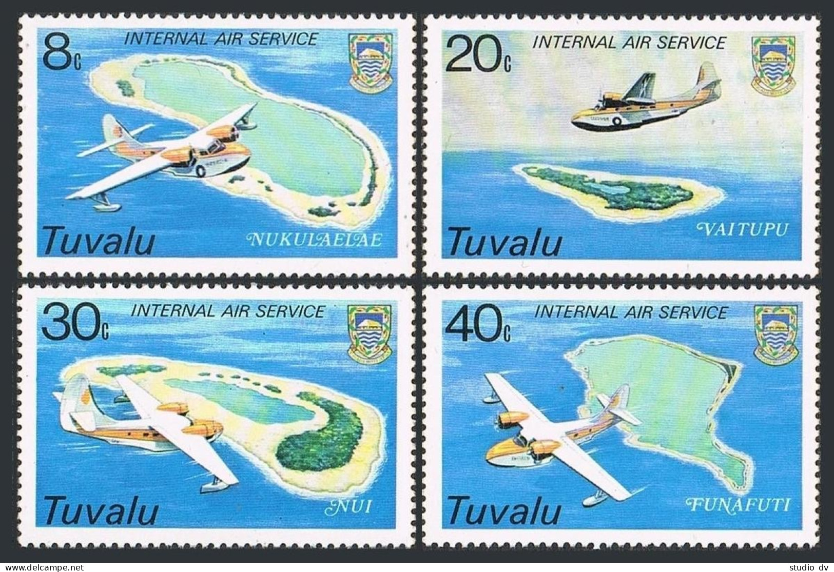 Tuvalu 118-121, MNH. Michel 105-108. Internal Air Service, 1979. Islands. - Tuvalu