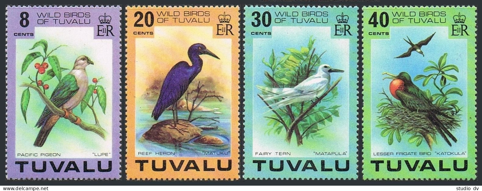 Tuvalu 73-76, MNH. Mi 58-61. Birds 1978. Pacific Pigeon, Reef Heron, Fairy Tern, - Tuvalu