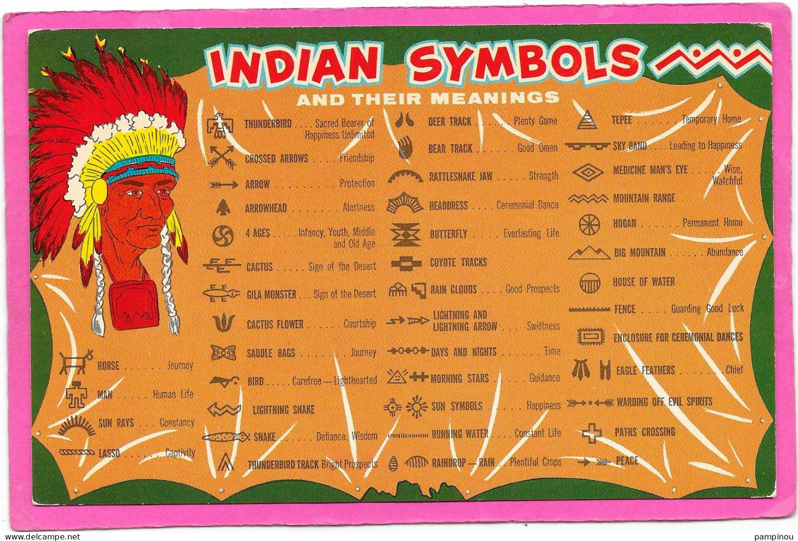 INDIENS - Indian Symbols - Indiani Dell'America Del Nord