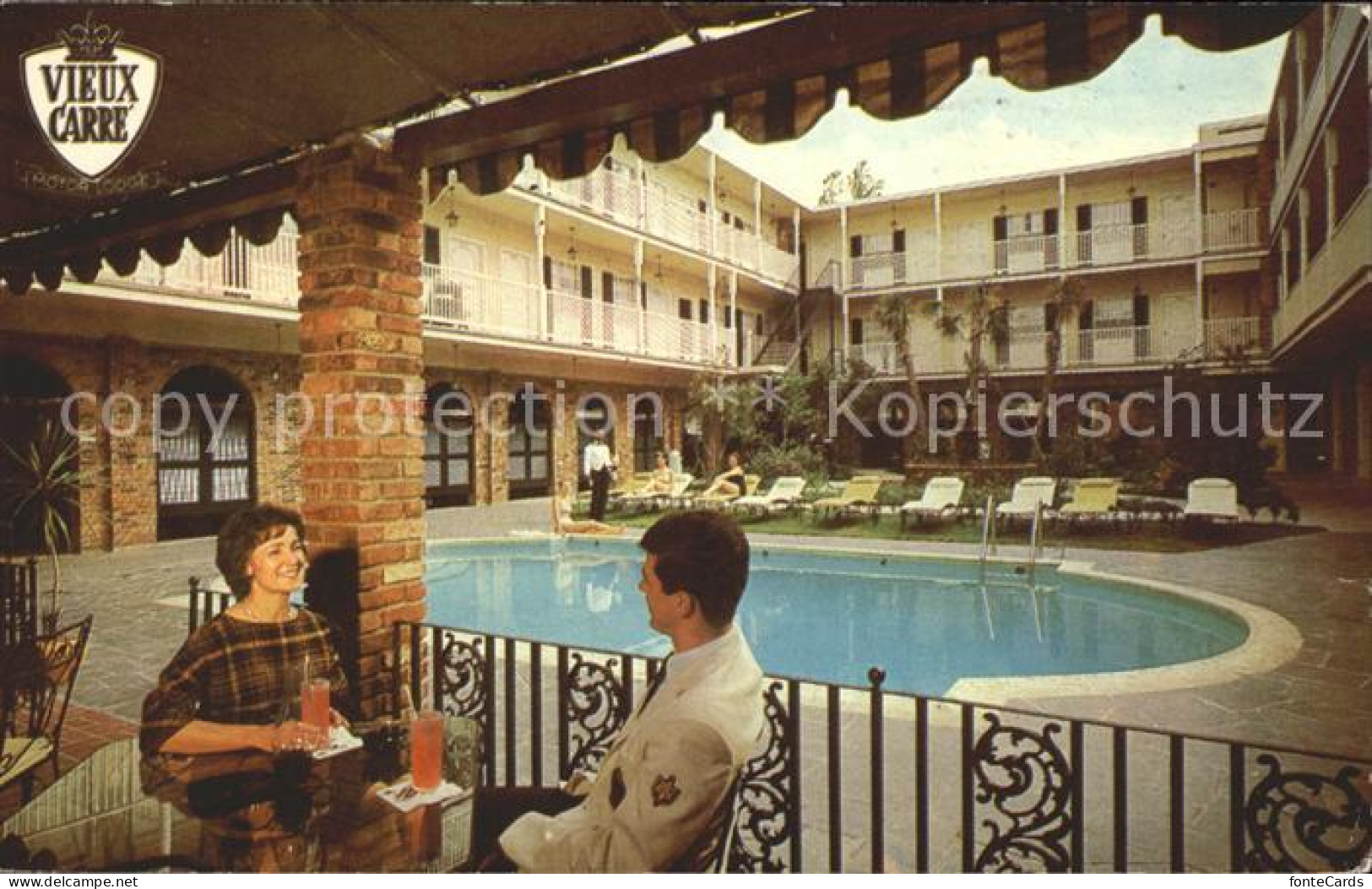 72054984 New_Orleans_Louisiana Vieux Carre Motor Lodge Swimming Pool - Sonstige & Ohne Zuordnung