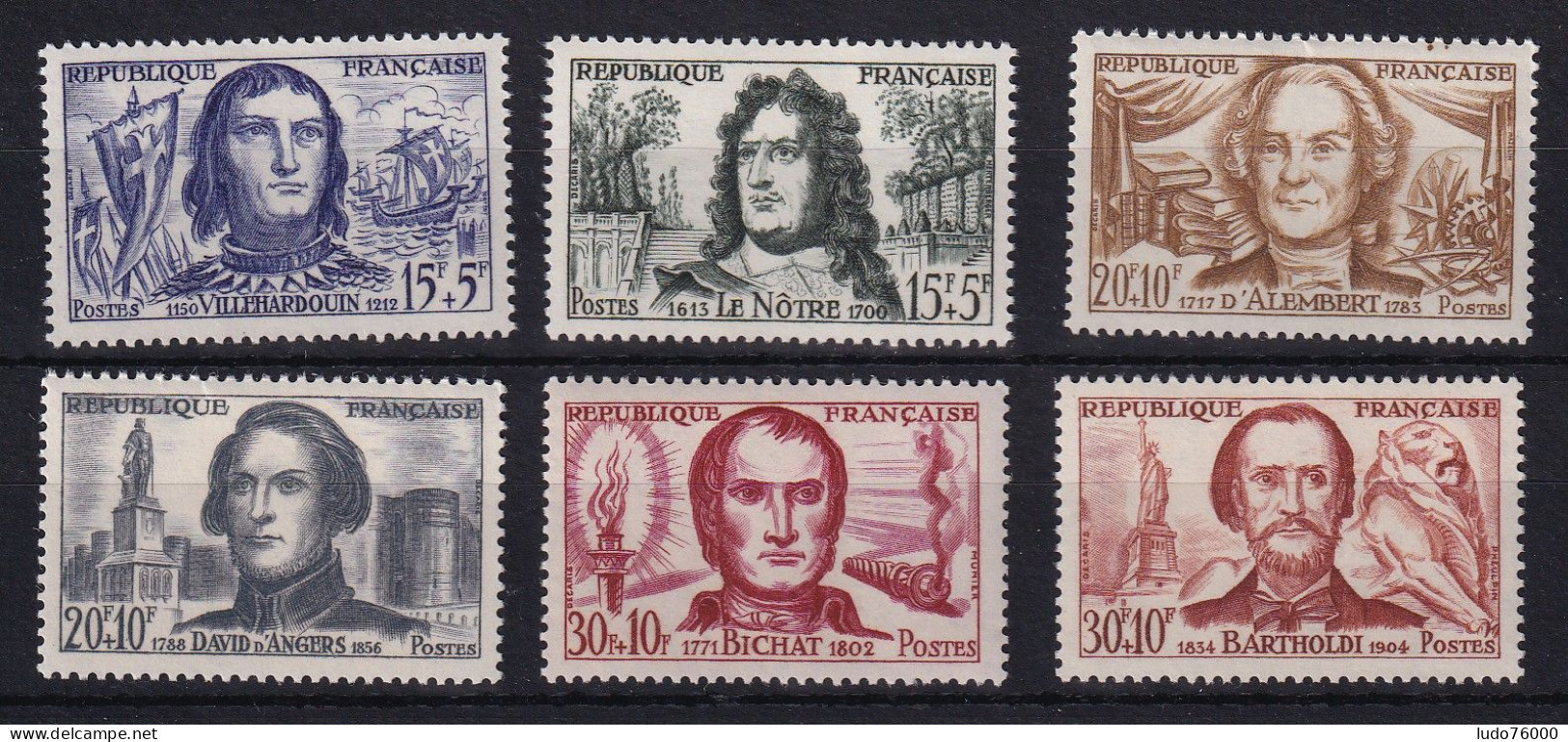 D 812 / LOT N° 1207/1212 NEUF** COTE 10€ - Verzamelingen