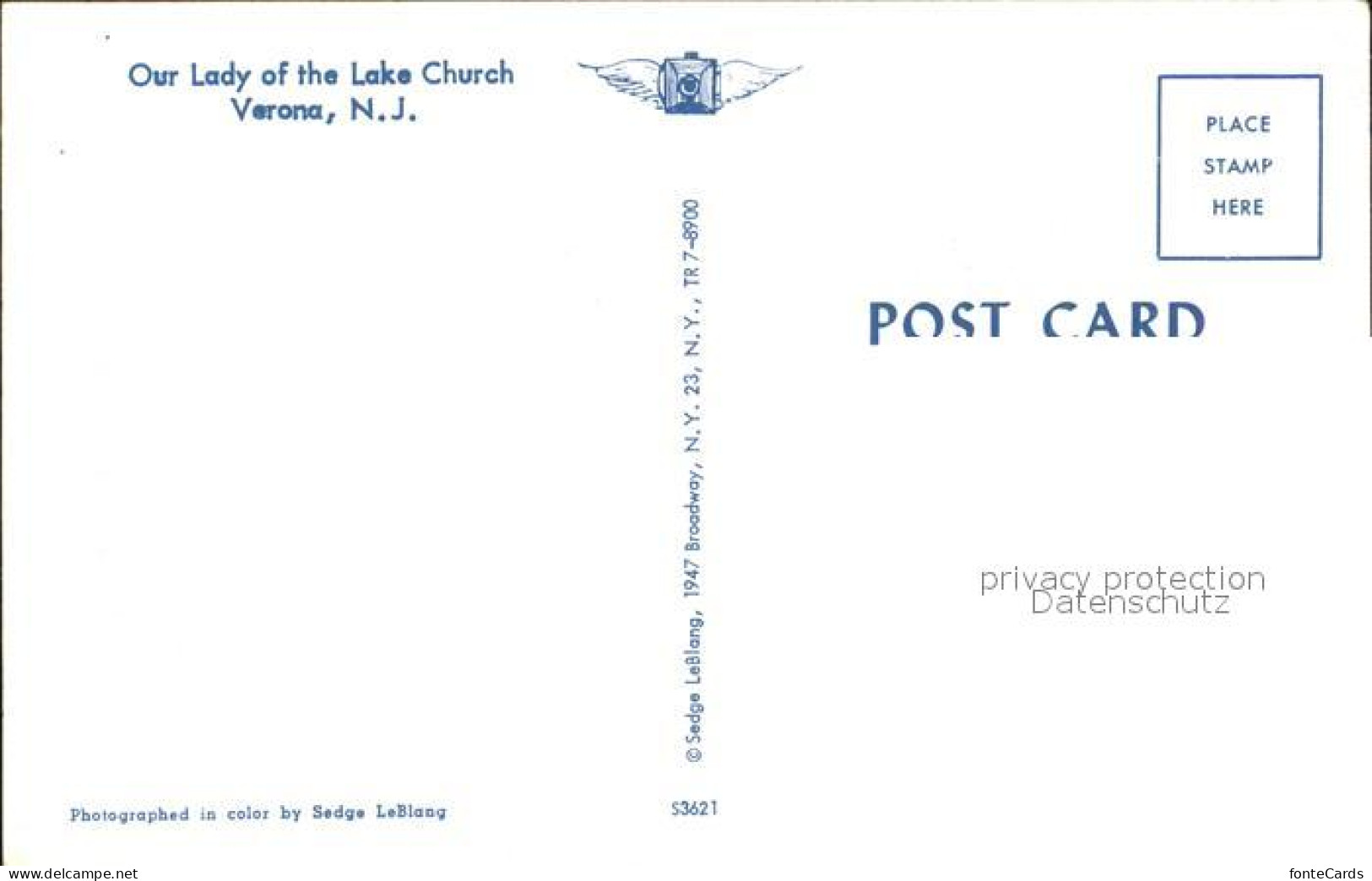 72054958 Verona_New_Jersey Our Lady Of The Lake Church - Autres & Non Classés