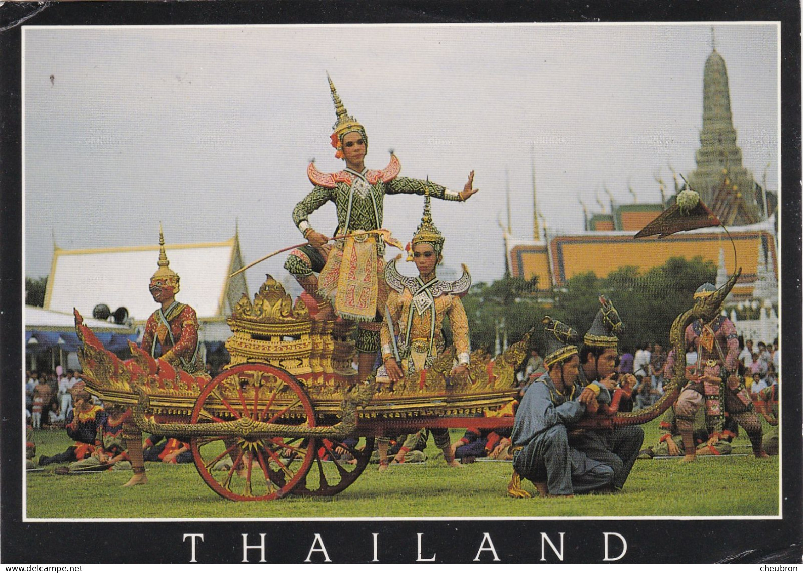 THAILANDE.. BANGKOK (ENVOYE DE). " KHON MASSKED PLAY IS THAI CLASSICAL DANCING  ". ANNEE 1994 + TEXTE + TIMBRES - Tailandia