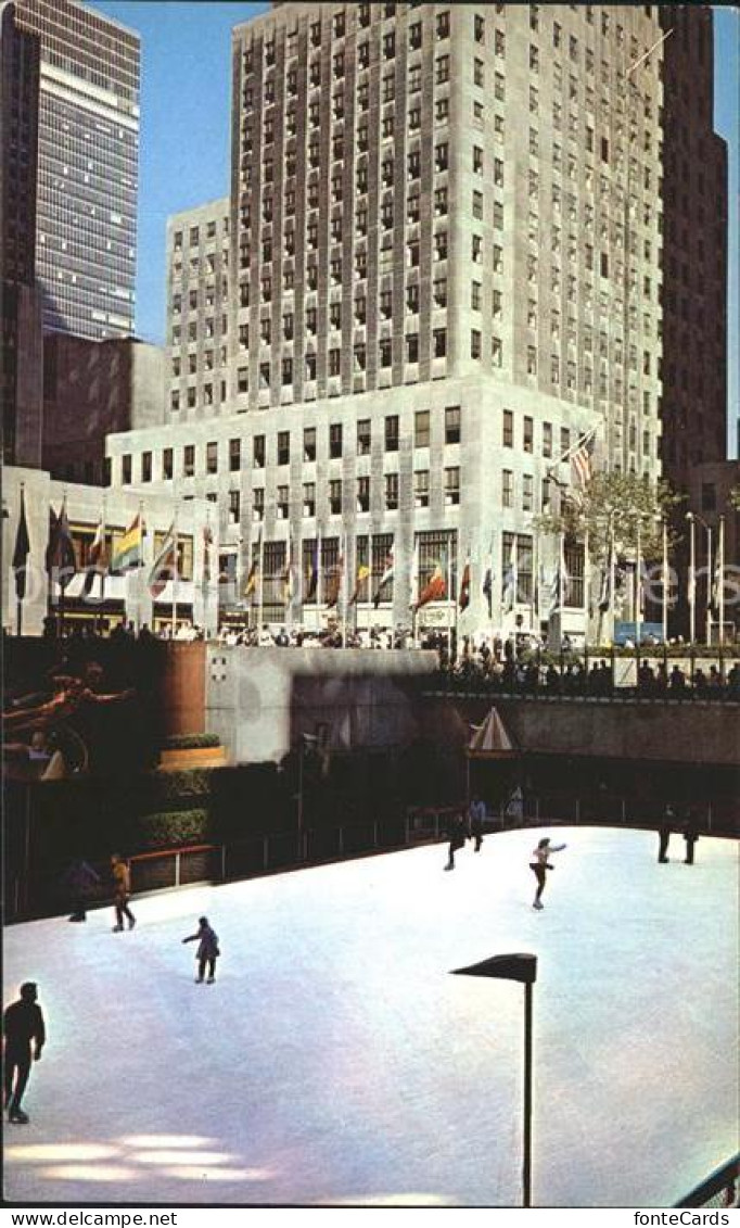 72054948 New_York_City Rockefeller Center Skating Rink - Autres & Non Classés