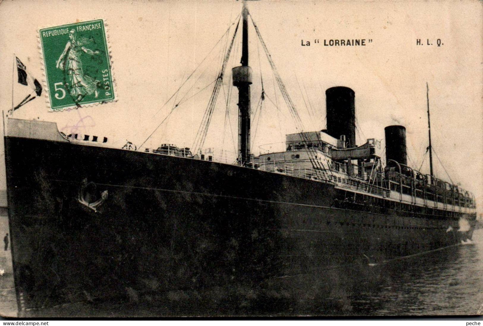 N° 2441 W -cpa Paquebot "la Lorraine" - Piroscafi