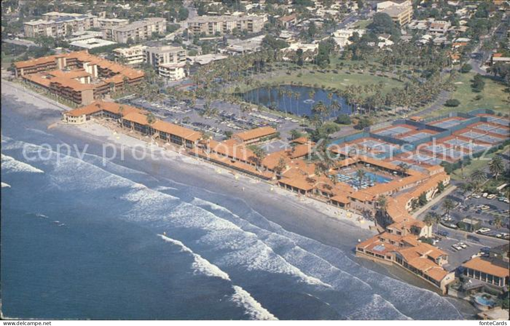 72053989 La_Jolla Beach Tennis Club Aerial View - Autres & Non Classés