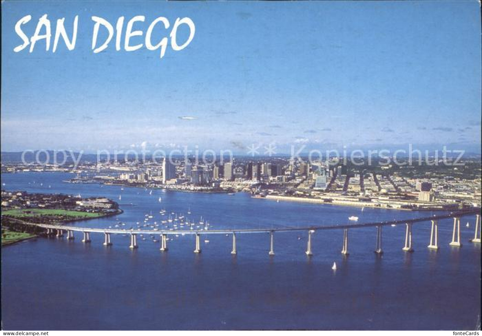 72052707 San_Diego_California San Diego Coronado Bay Bridge Aerial View - Other & Unclassified