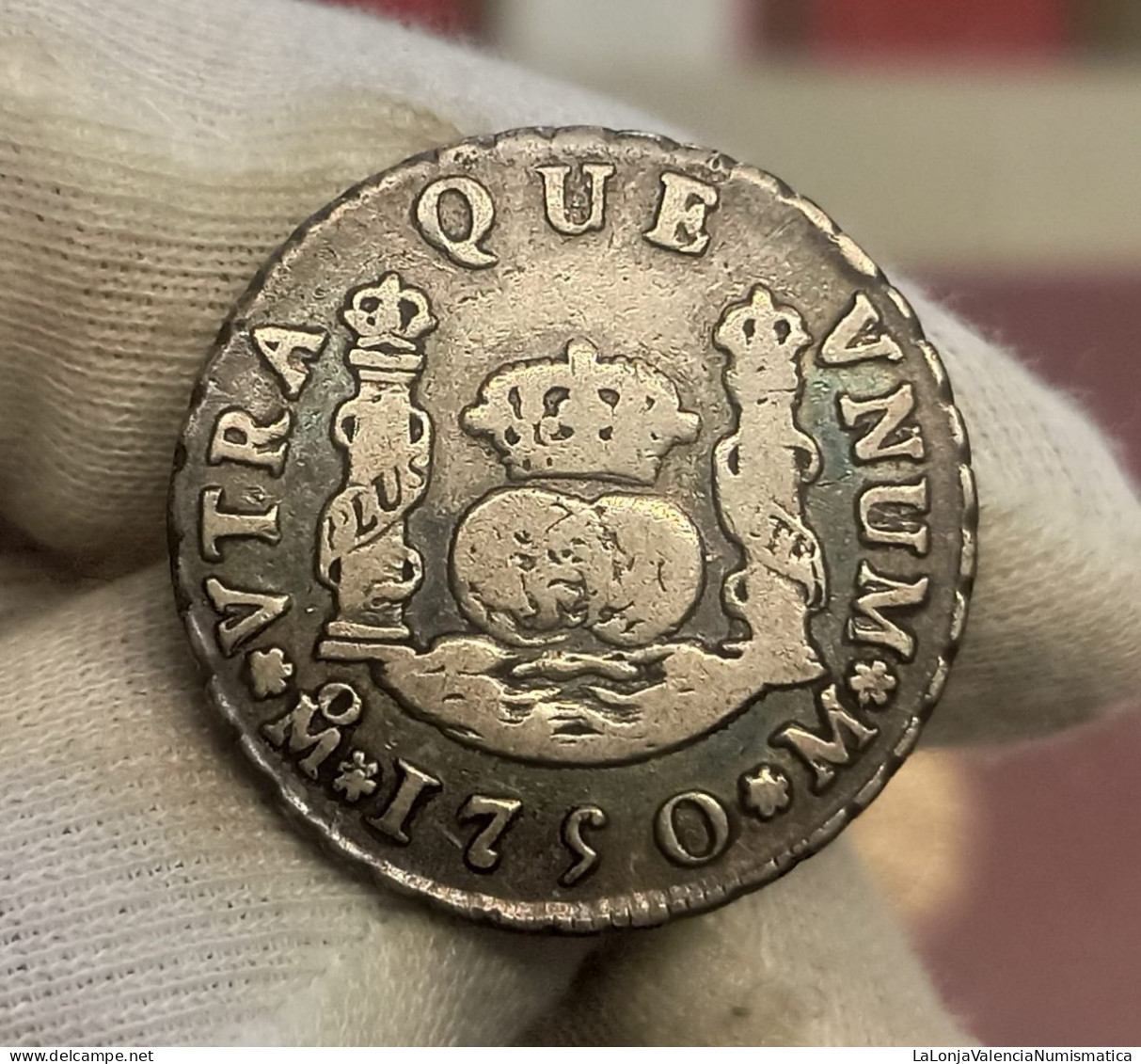 España Spain Fernando VI - 2 Reales 1750 México Km 86 Plata - Altri & Non Classificati