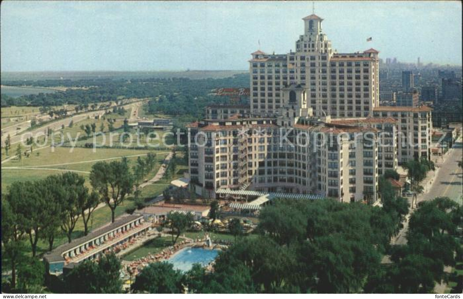 72052096 Chicago_Illinois Edgewater Beach Hotel Air View - Altri & Non Classificati