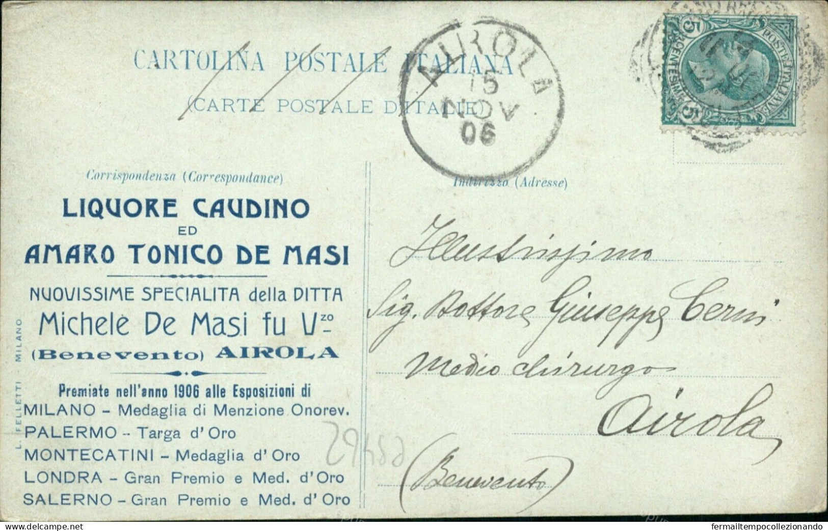 Cs462 Cartolina Saluti Dall'esposizione Di Milano 1906 1906 - Milano (Milan)