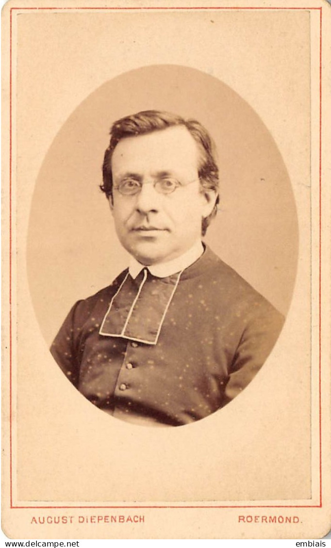 ROERMOND - Photo CDV Portrait D'un Religieux, Prélat Par Le Photographe ADOLF LASINSKY, Roermond - Antiche (ante 1900)