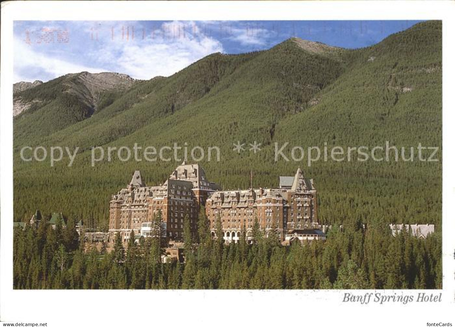 72049858 Alberta  Banff Springs Hotel Canadian Rockies Kanada - Zonder Classificatie