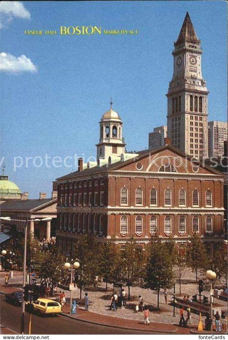 72048982 Boston_Massachusetts Faneuil Hall Quincy Market And Custom House Tower - Otros & Sin Clasificación