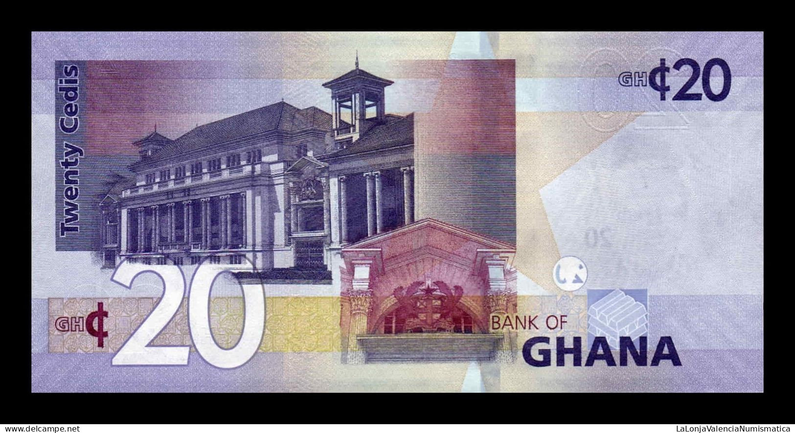 Ghana 20 Cedis 2022 Pick 48b Sc Unc - Ghana