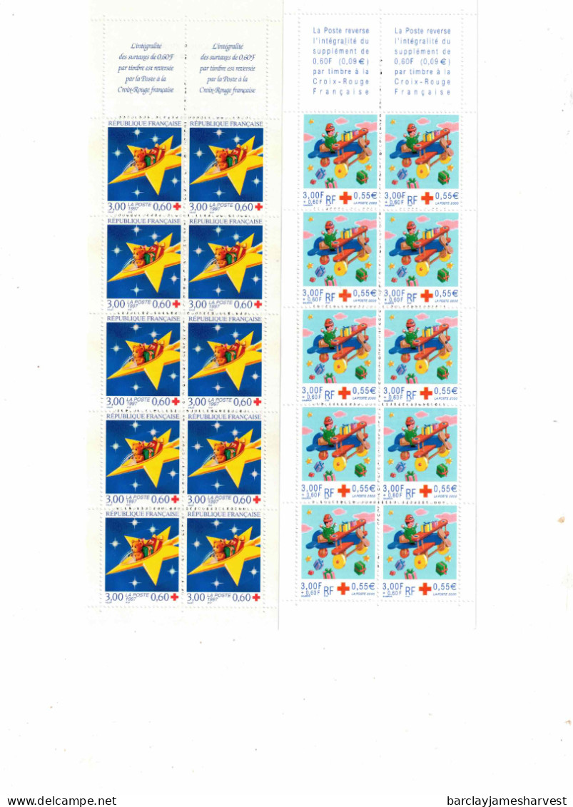 lot de timbres neuf** en carnet, blocs feuillet en francs/euros idéal pour courrier