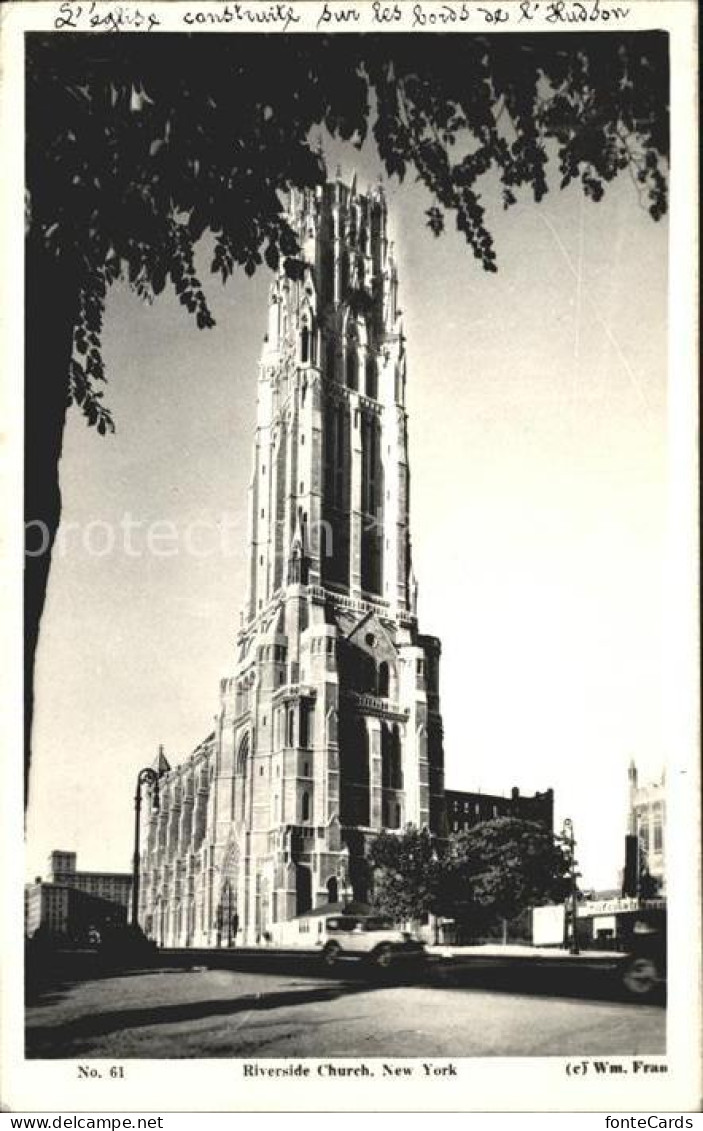 72045268 New_York_City Riverside Church - Other & Unclassified