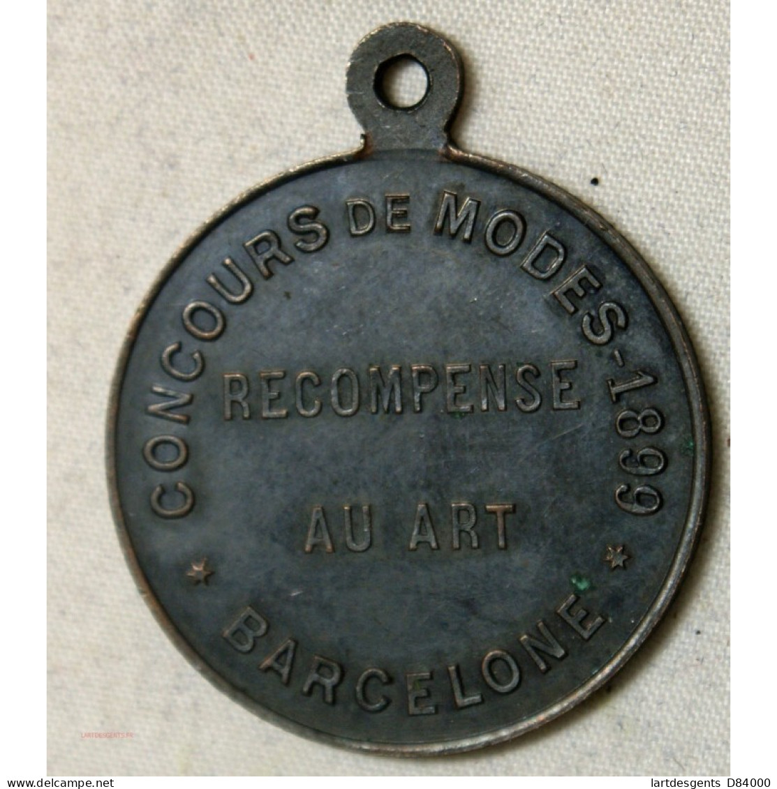 Médaille ESPAGNE  Barcelone – CONCOURS DE MODE 1899 - MARTI - Professionals / Firms