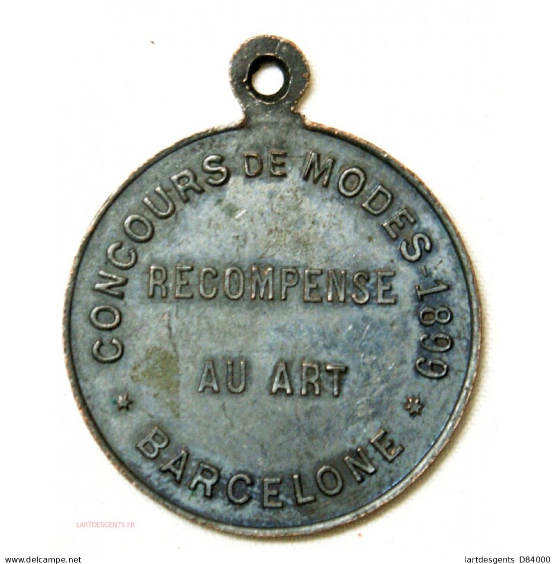 Médaille ESPAGNE  Barcelone – CONCOURS DE MODE 1899 - MARTI - Professionnels / De Société