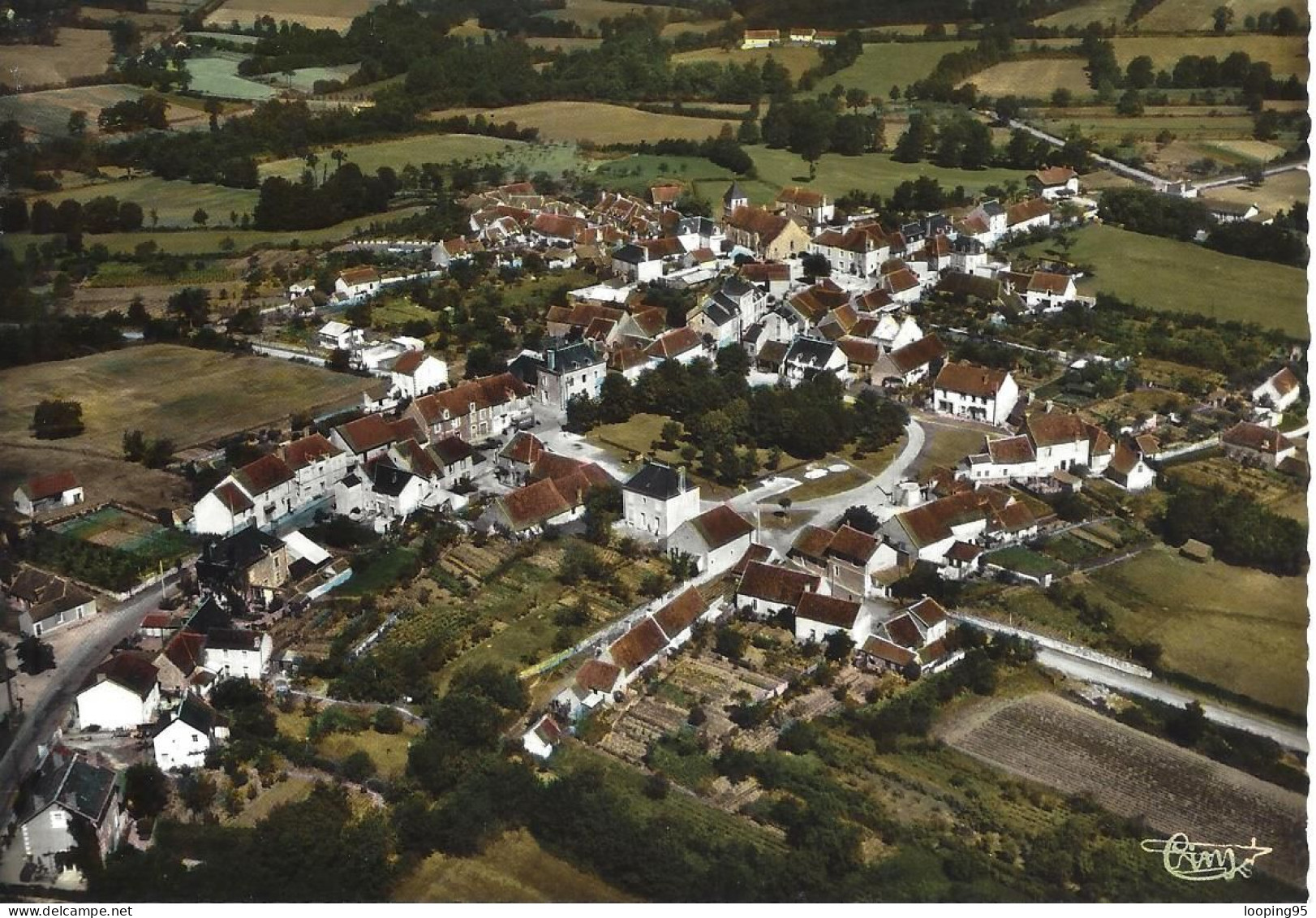 LIGLET - VUE GENERALE AERIENNE- VILLAGE- MAISONS - RUES - Sonstige & Ohne Zuordnung