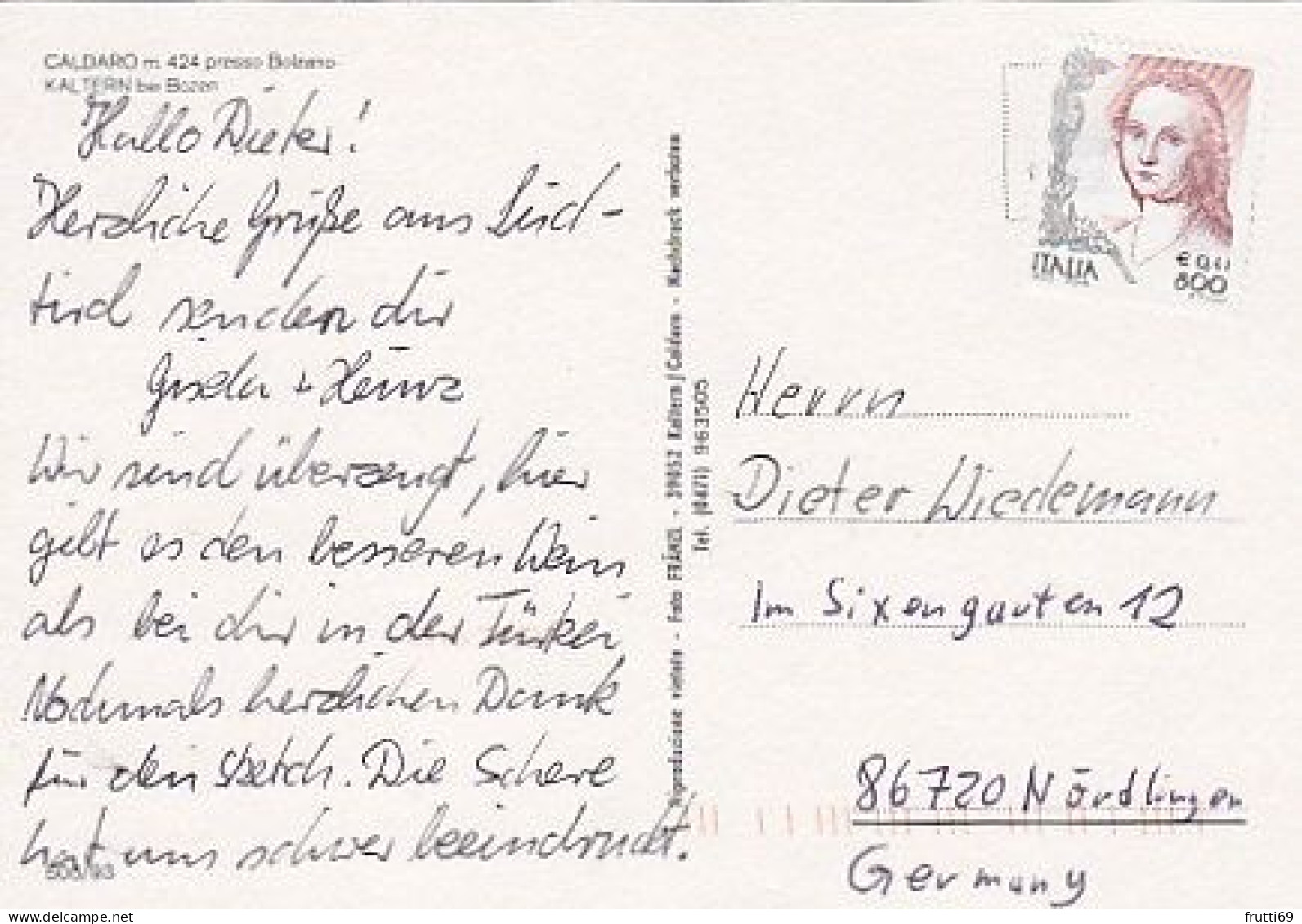 AK 211420 ITALY -  Kaltern An Der Weinstrasse - Other & Unclassified